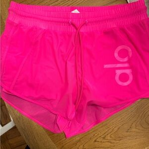 ALO Yoga Women's Vibrant Pink Athletic Shorts